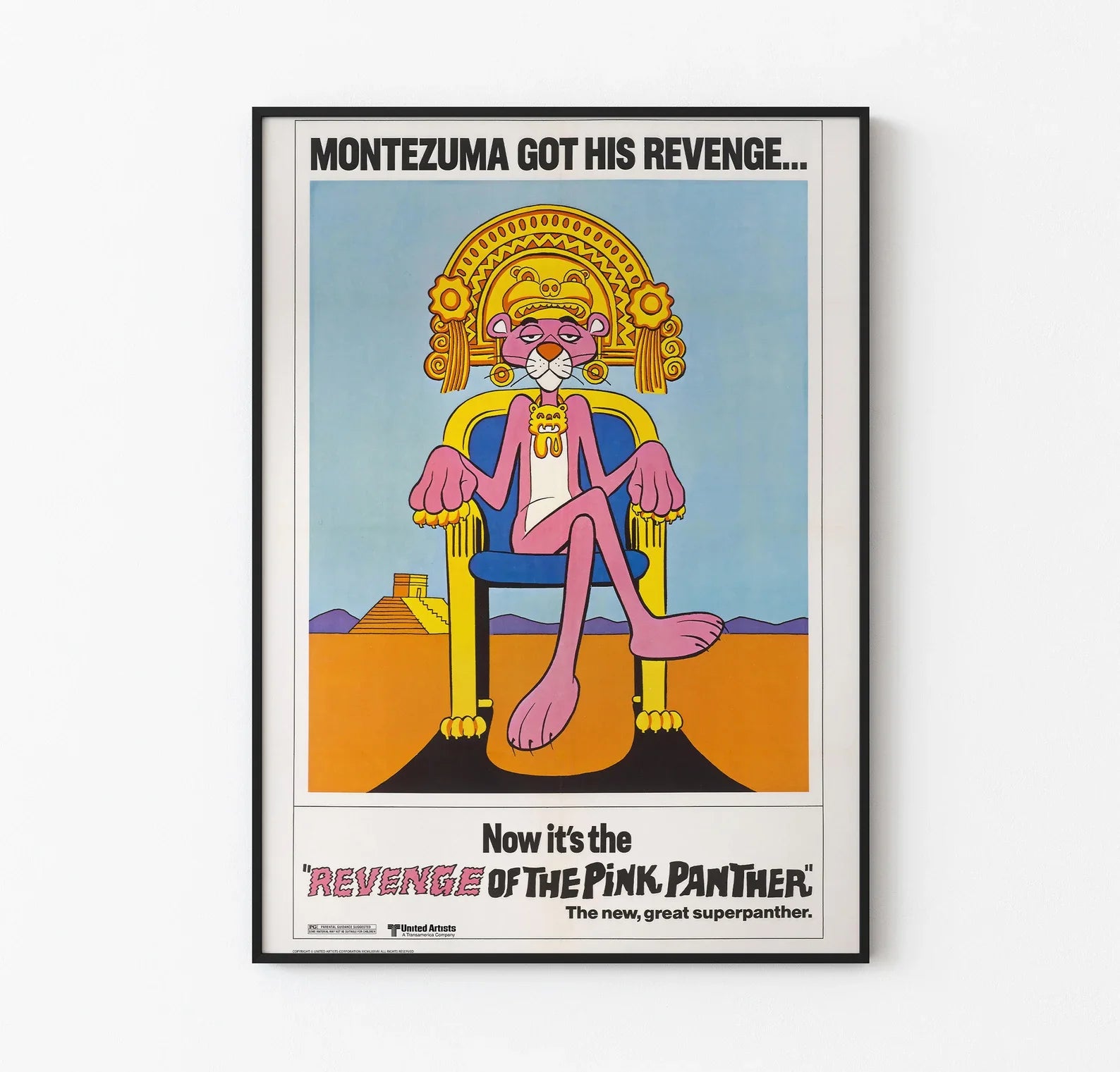 La vendetta della Pantera Rosa - Poster originale del remake del 1978 - Ritrovamento raro / Poster del film