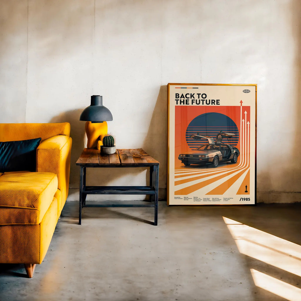Ritorno al futuro - Poster artistico in stile retrò / Un omaggio senza tempo a un classico della fantascienza - Poster cinematografico alternativo