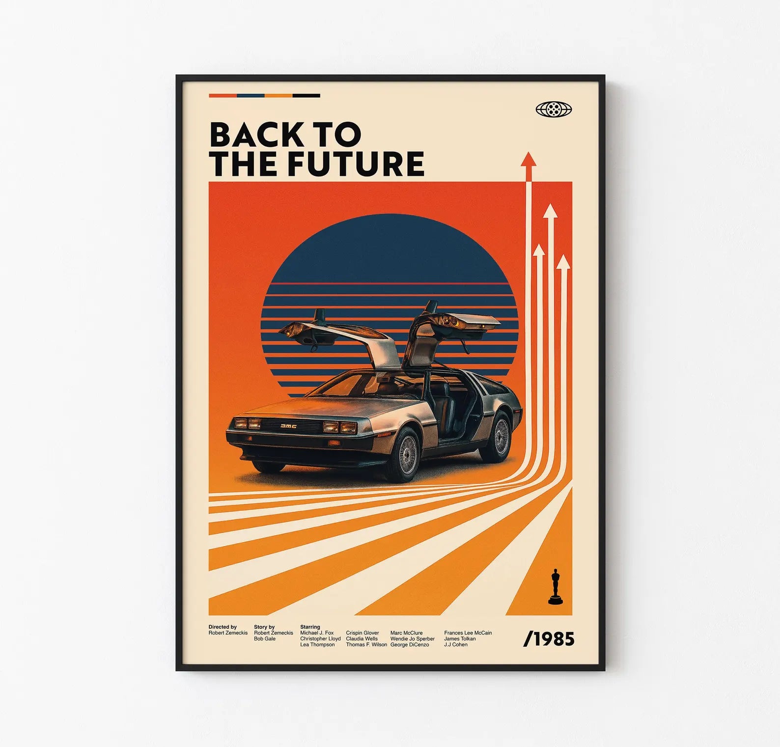 Ritorno al futuro - Poster artistico in stile retrò / Un omaggio senza tempo a un classico della fantascienza - Poster cinematografico alternativo