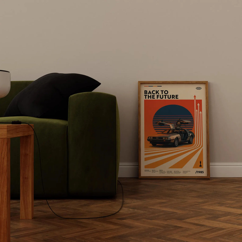 Ritorno al futuro - Poster artistico in stile retrò / Un omaggio senza tempo a un classico della fantascienza - Poster cinematografico alternativo